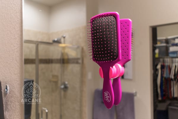 Wet Brush Suction Mount for Mirror/Glass
